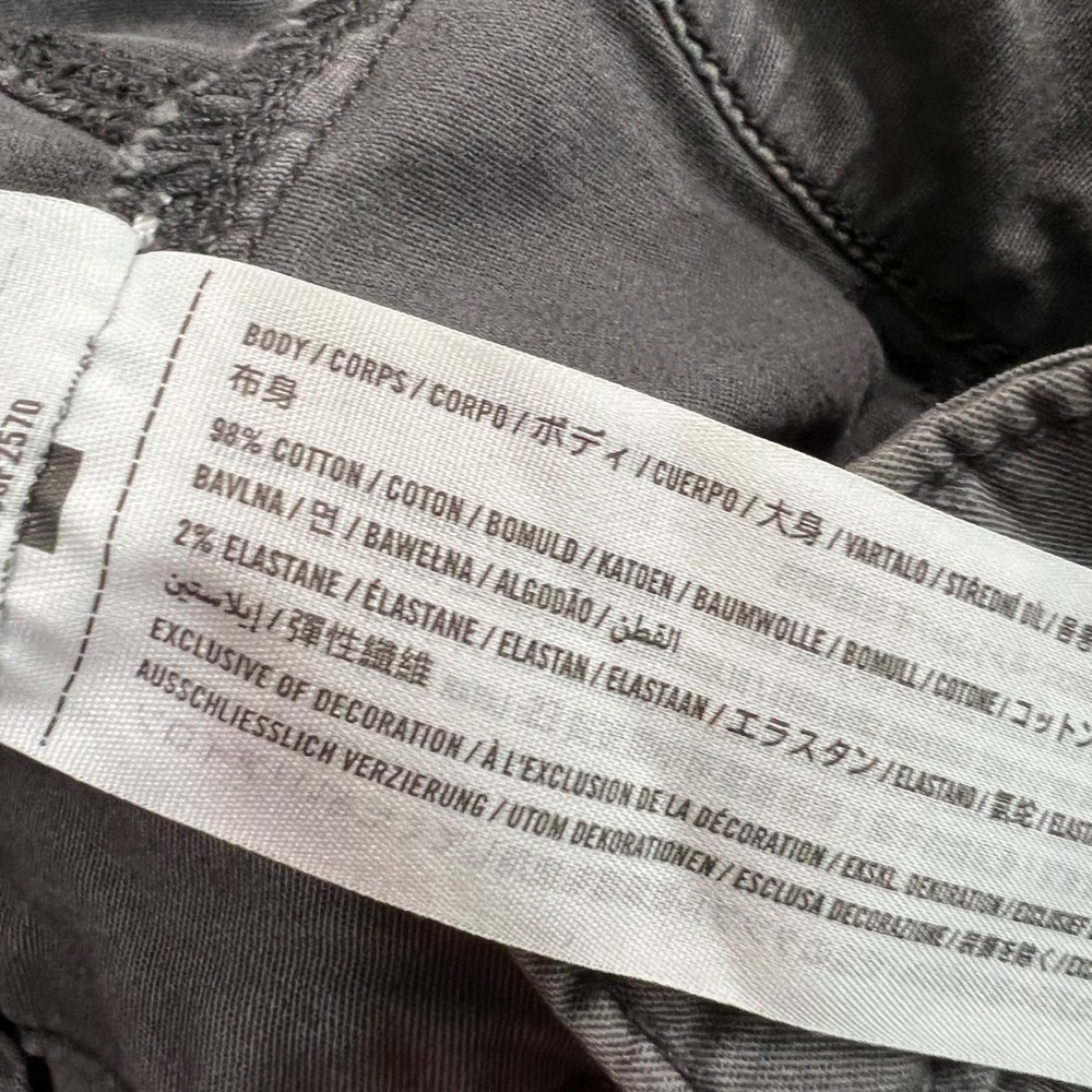 Hollister Cargo Pants Womens 0R 25R Gray Ultra High-Rise Baggy Wide Leg Utility - Picture 9 of 10